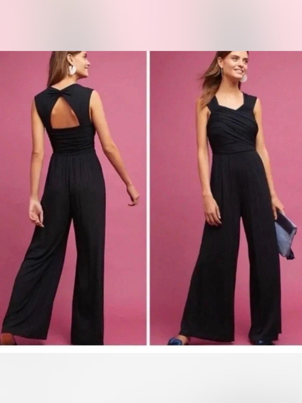 Moulinette Souers Molly Knit Black Jumpsuit, XS